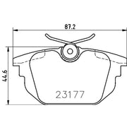 Mintex Rear Brake Pad Set MDB1876
