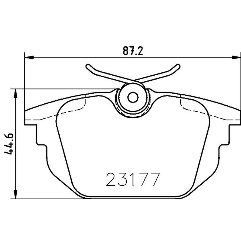 Mintex Rear Brake Pad Set MDB1876