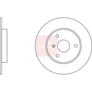 Apec 2 x Solid Front Brake Discs DSK2026-x2
