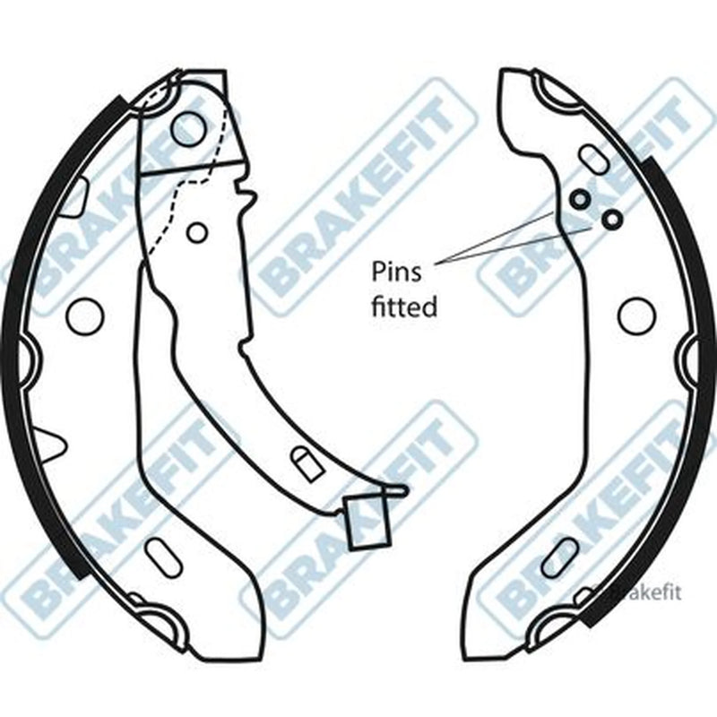 Apec Brake Shoe Set Axle Kit BSH1103