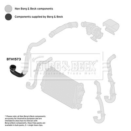 Borg & Beck Intercooler Turbo Charge Air Hose BTH1573