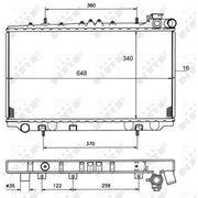 NRF Engine Radiator 50134