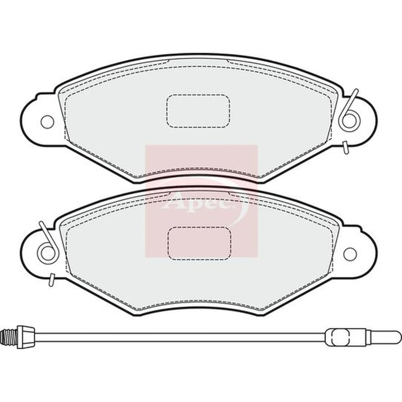 Apec Front Brake Pad Set PAD1505