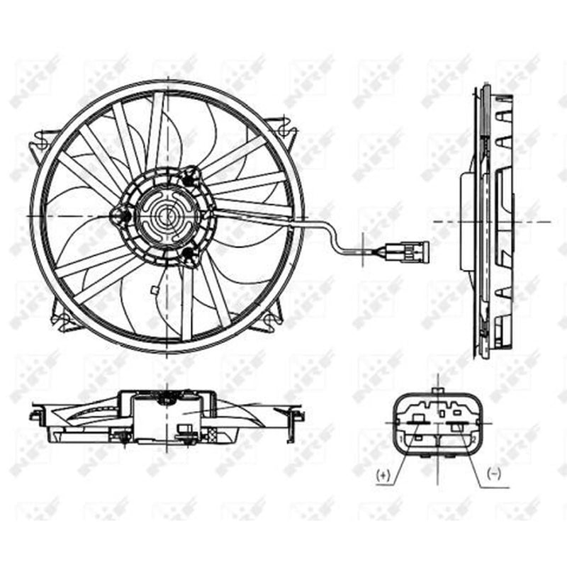 NRF Engine Cooling Fan 47665