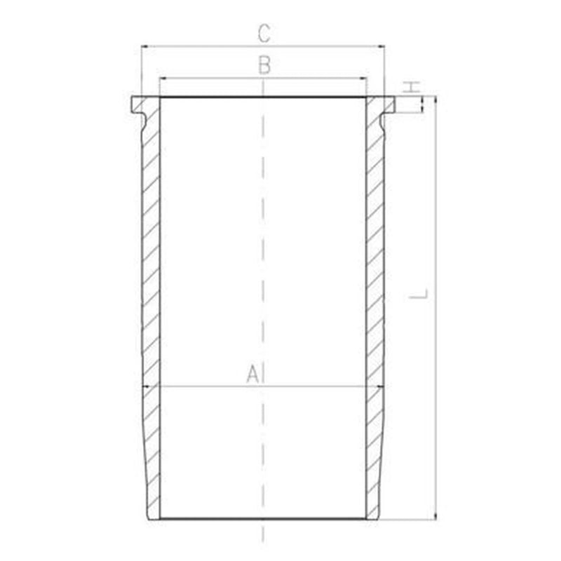 Mahle Engine Cylinder Liner Sleeve 150mm 227 LW 00110 000