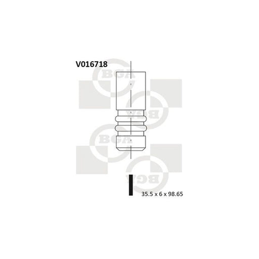 BGA Engine Intake Valve 35mm Head V016718