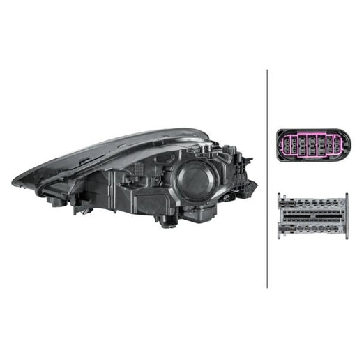Hella Headlight Headlamp LED Right 1EX 014 690-041