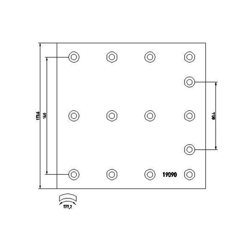 Textar Textar Cv Brake Lining Set 1909007
