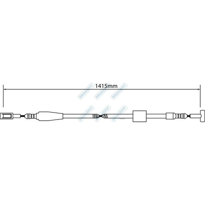 Apec Handbrake Cable Right Rear BBC3242