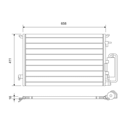 Valeo Air Conditioning Condenser 817647