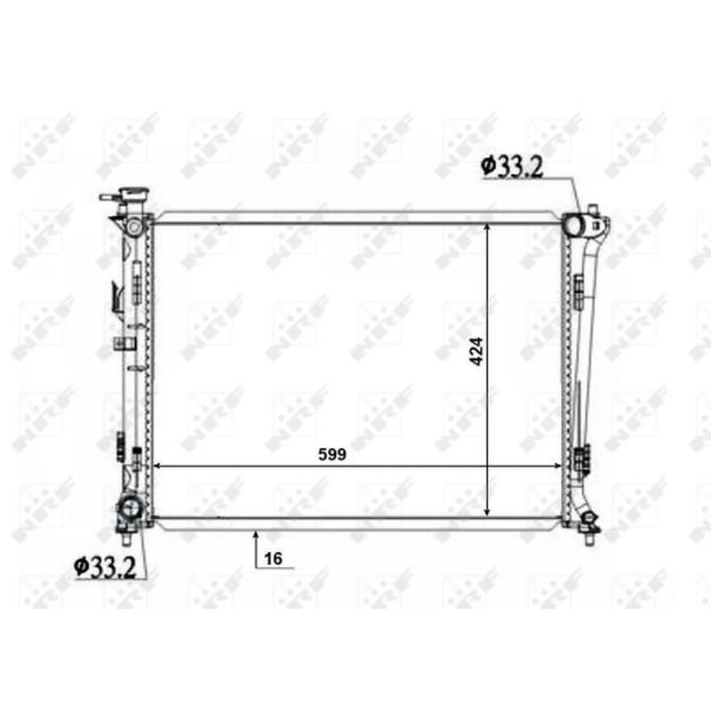 NRF Engine Radiator 50136