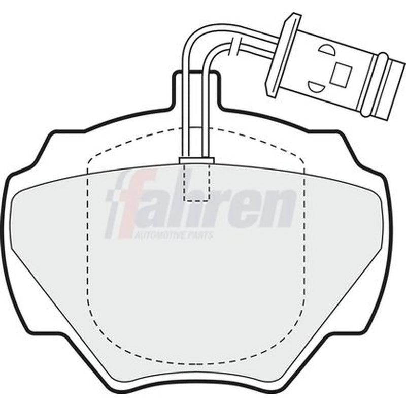 Fahren Rear Brake Pad Set fits Land Rover Defender 2011-2016 2.2