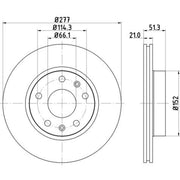 Mintex Mintex Front Brake Disc Kit MDK0201