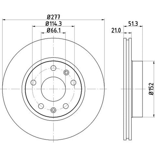 Mintex Mintex Front Brake Disc Kit MDK0201