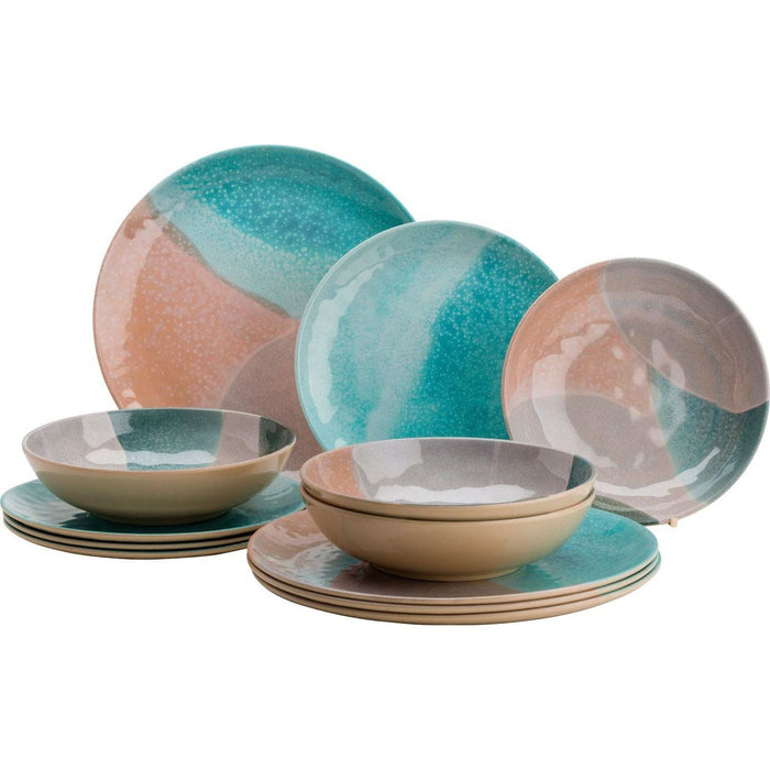 Dunes 12Pc Dinner Set DUN0112 - Flamefield - Van Life Living