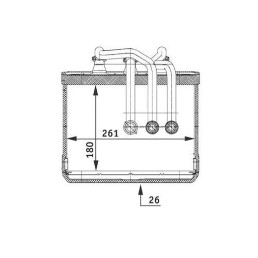 Mahle Heater Matrix Core Heat Exchanger AH 80 000P