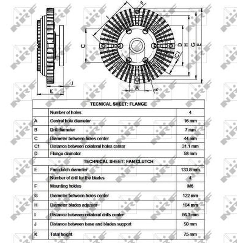 NRF Radiator Fan Clutch 49524