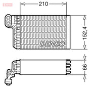 Denso Air Conditioning Evaporator DEV09015
