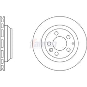 Fahren 2 x Vented Rear Brake Discs FBD6399-x2