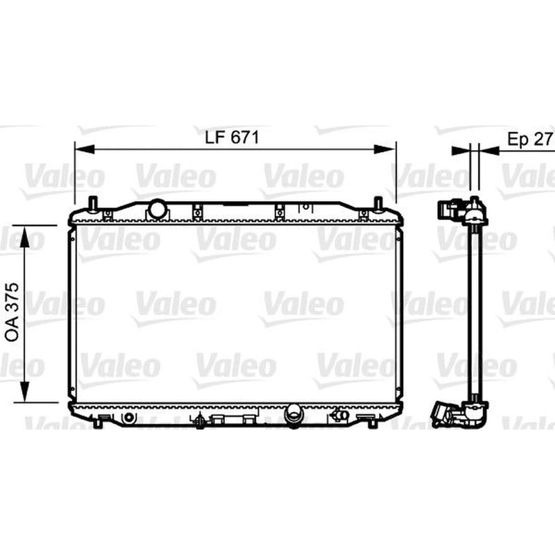 Valeo Engine Radiator 735242