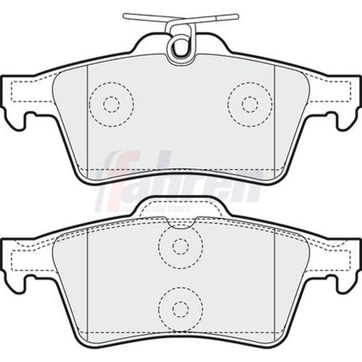 Fahren Rear Brake Solid Discs & Pads fits Mazda 3 2008-2014 1.6