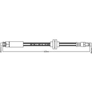 Abtex Brake Hydraulic Hose Line Right ABH1182