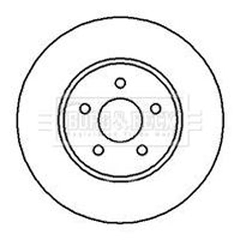 Borg & Beck 2 x Front Brake Discs BBD4238-x2