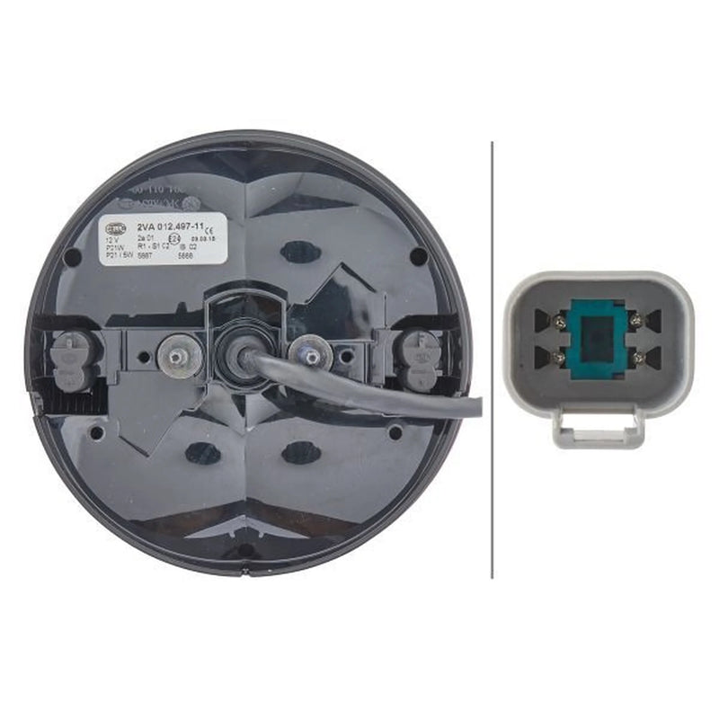 Hella Tail Light / Lamp P21/5W Right 2VA 012 497-111