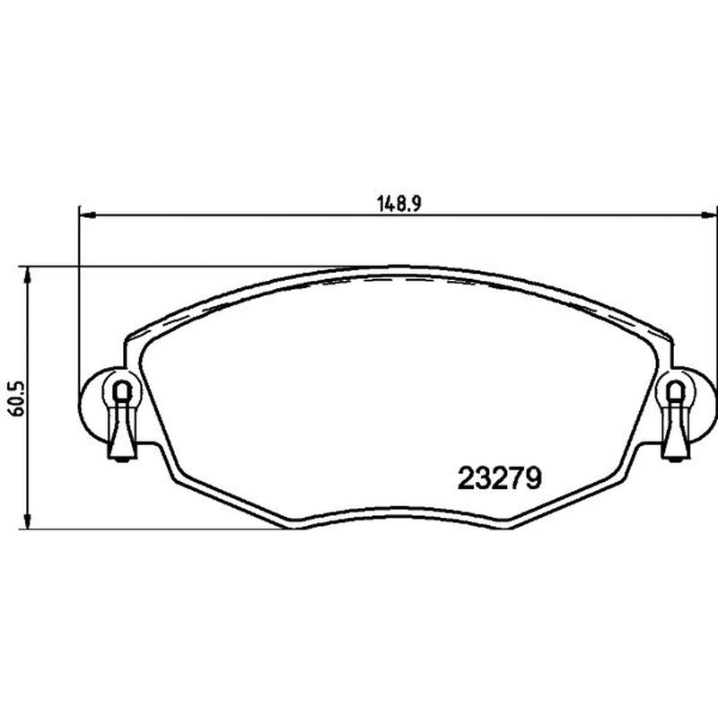 Mintex Front Brake Pad Set MDB2062