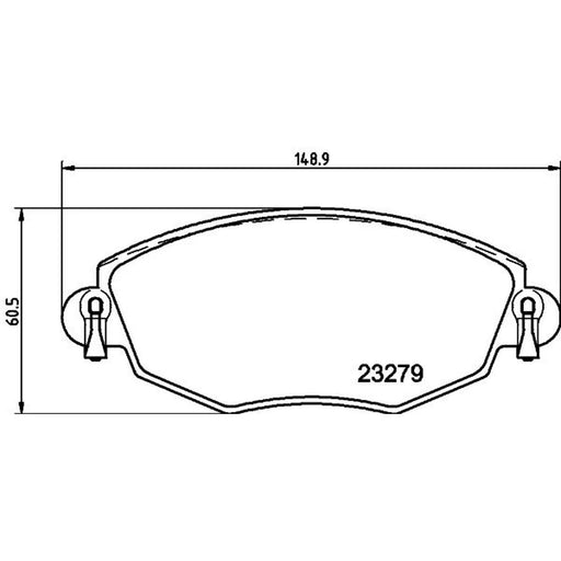 Mintex Front Brake Pad Set MDB2062