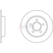 Fahren Front & Rear Brake Discs & Pads fits Ford Focus C-Max 2003-2007 1.6