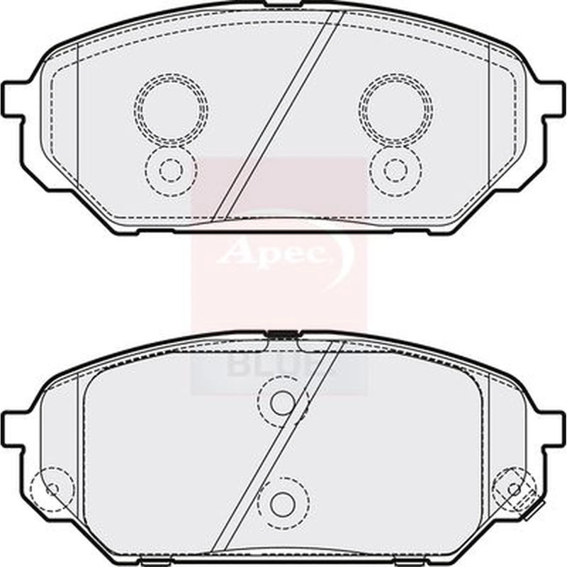 Apec Front Brake Pad Set PD3872