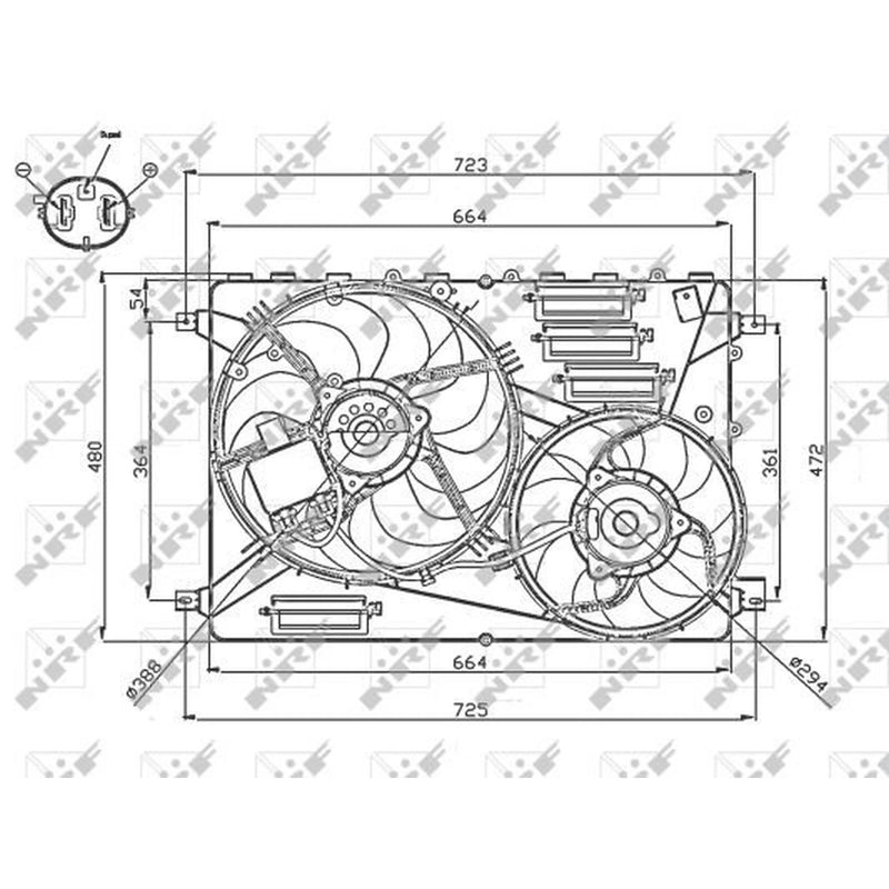 NRF Engine Cooling Fan 47755