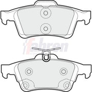 Fahren Rear Brake Pad Set fits Ford C-Max II 2010-2019 1.0 1.5 1.6 2.0