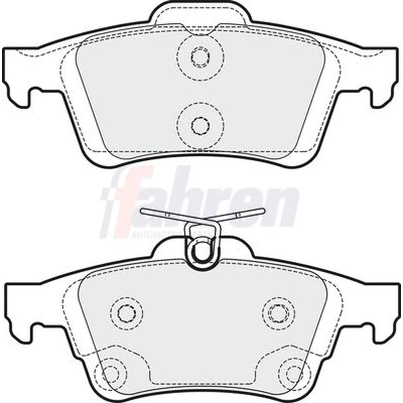 Fahren Rear Brake Pad Set fits Ford C-Max II 2010-2019 1.0 1.5 1.6 2.0