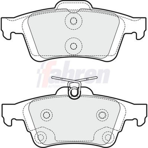 Fahren Rear Brake Pad Set fits Ford C-Max II 2010-2019 1.0 1.5 1.6 2.0