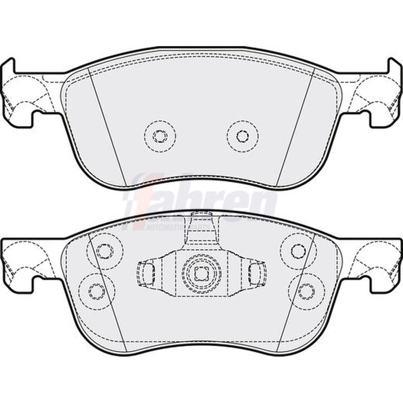 Fahren Front Brake Discs & Pads fits Ford Fiesta VII 2017-2021 1.0 1.1 1.5