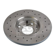 Febi 2 x Solid Rear Brake Discs 107724-x2