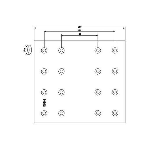DON Don Cv Brake Lining Set DF32331S7203