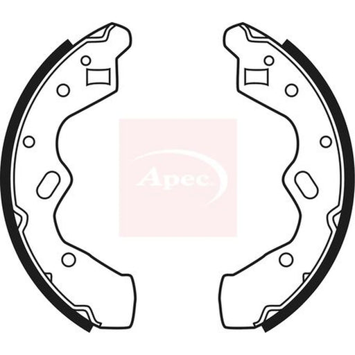 Apec Brake Shoe Set Axle Kit SHU595