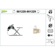 Valeo Electric Window Regulator Lifter Right Front 861229
