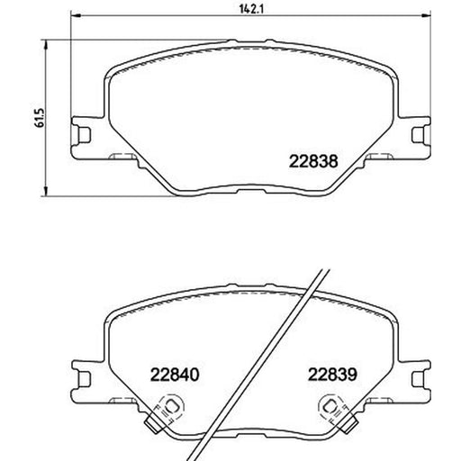 DON Front Brake Pad Set PCP1789