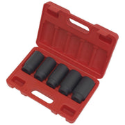 Sealey Impact Hub Nut Socket Set 5pc 1/2"Sq Drive SX050 Sealey  - Town Parts
