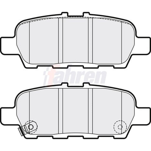 Fahren Rear Brake Pad Set fits Infiniti Q50 2013-2014 2.0