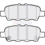 Fahren Rear Brake Vented Discs & Pads fits Nissan Juke 2014-2019 1.6