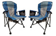 2x Royal Camping Chair XL Deluxe Camp Caravan Motorhome Garden Outdoors Folding - Royal - Van Life Living