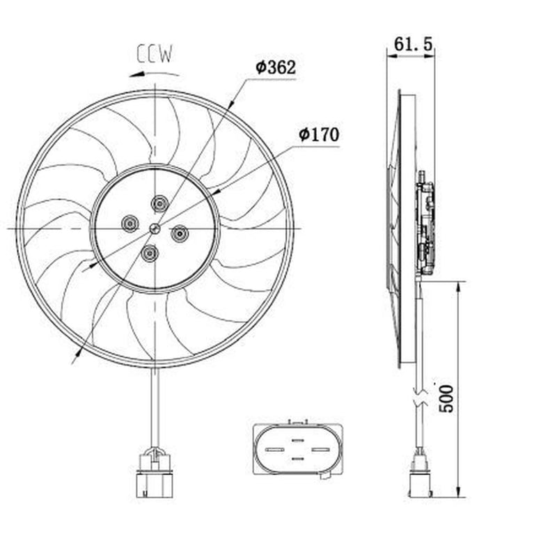 NRF Engine Cooling Fan 47931
