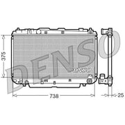 Denso Engine Radiator fits Toyota Rav 4 2001-2005 2.0