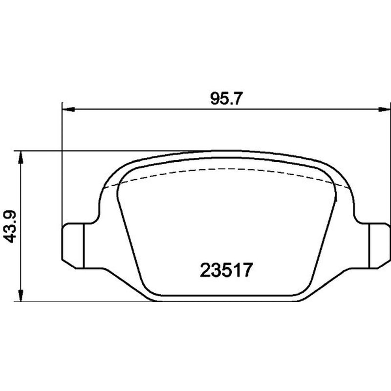 Mintex Rear Brake Pad Set MDB2051