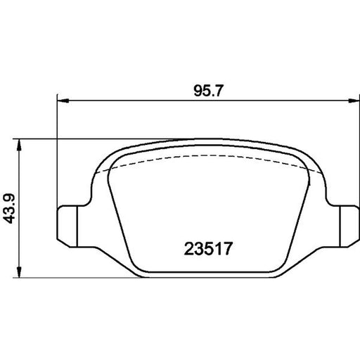 Mintex Rear Brake Pad Set MDB2051